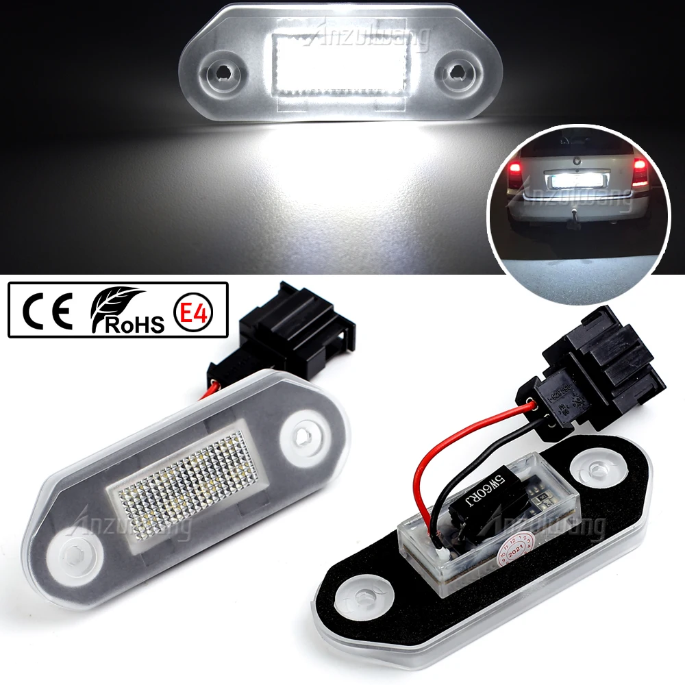 

LED License Number Plate Light Lamps For VW Golf III Vento A3 Jetta 3 Gol 2 3 G2 G3 For Skoda Octavia I (Typ 1U2) Hatchback