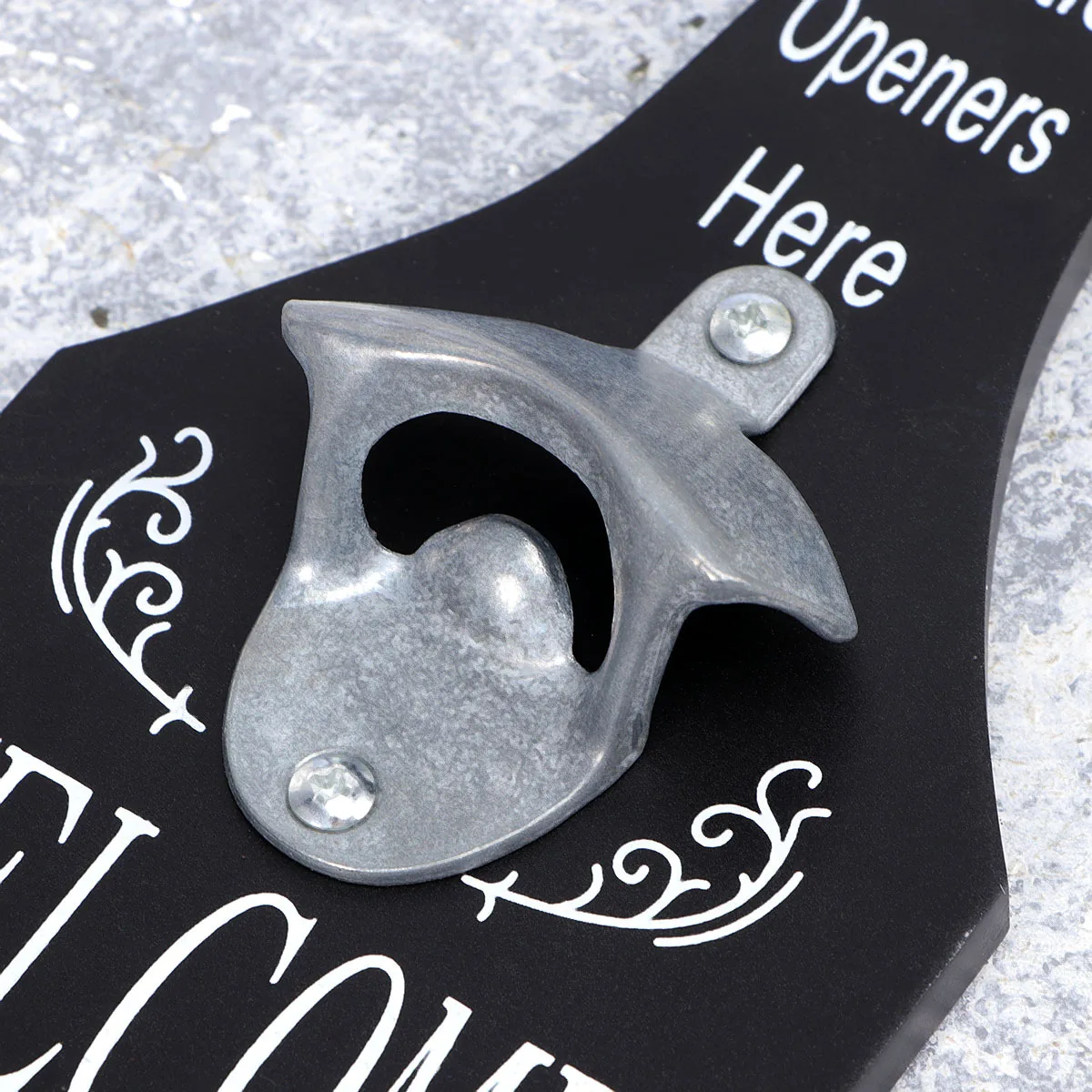 

Creative Wall Mounted Beer Bottle Opener Home Bar Decoration American Country Style Black Bottle Opener