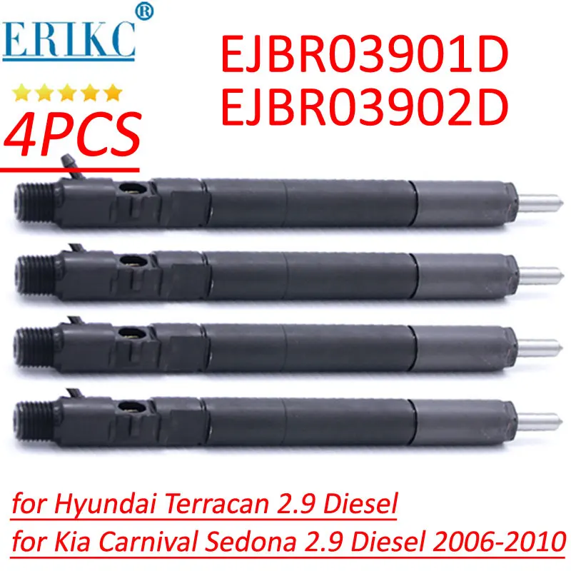 EJBR03901D Diesel Injector Nozzle EJBR03902D Fuel Injection Sprayer for DELPHI Hyundai KIA Carnival Sedona 2.9D 33800-4X400