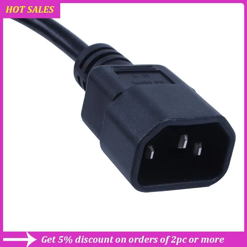 

3X Special PDU UPS Power Cord Cable, IEC 320 C14 To C13 With On/Off Switch 30Cm Black,Requisite