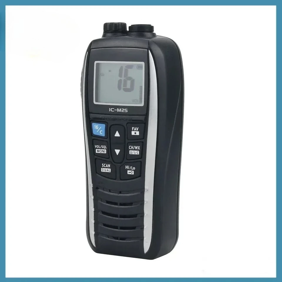 

Icom IC-M25 5W Портативная морская радиостанция VHF Портативный ЖК-дисплей Легкий водонепроницаемый