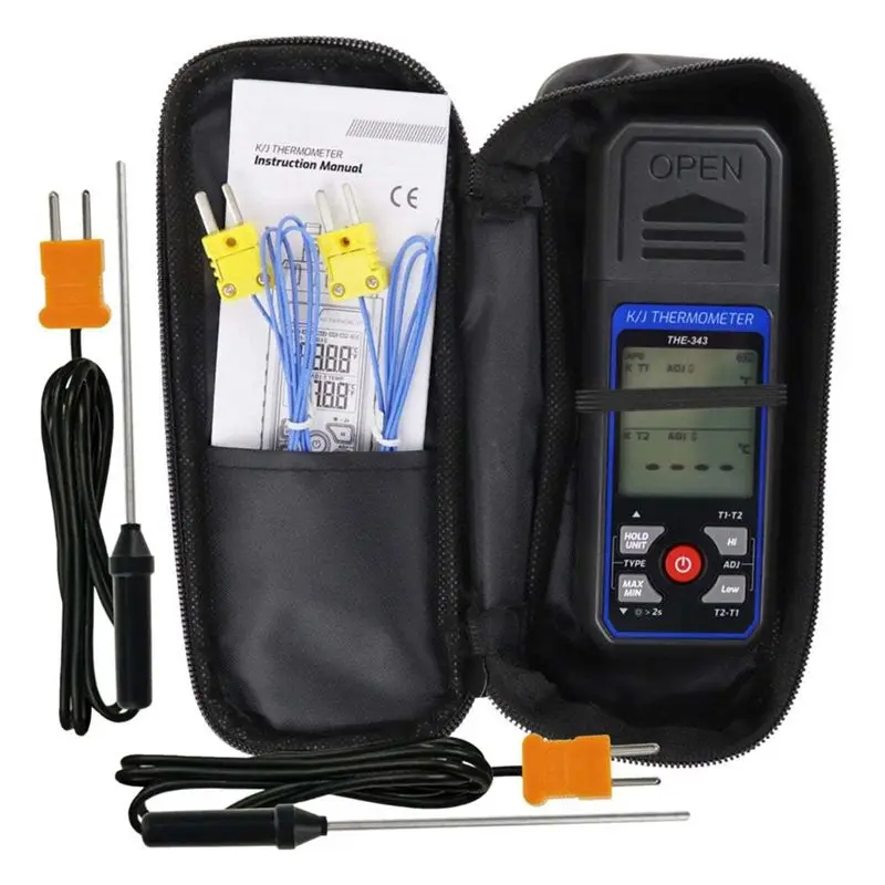 【~-nouveau-a16i】-thermometre-numerique-a-thermocouple-de-type-k-avec-4-thermocouples-328-2500-℉-gamme-de-mesure-du-thermometre-hvac