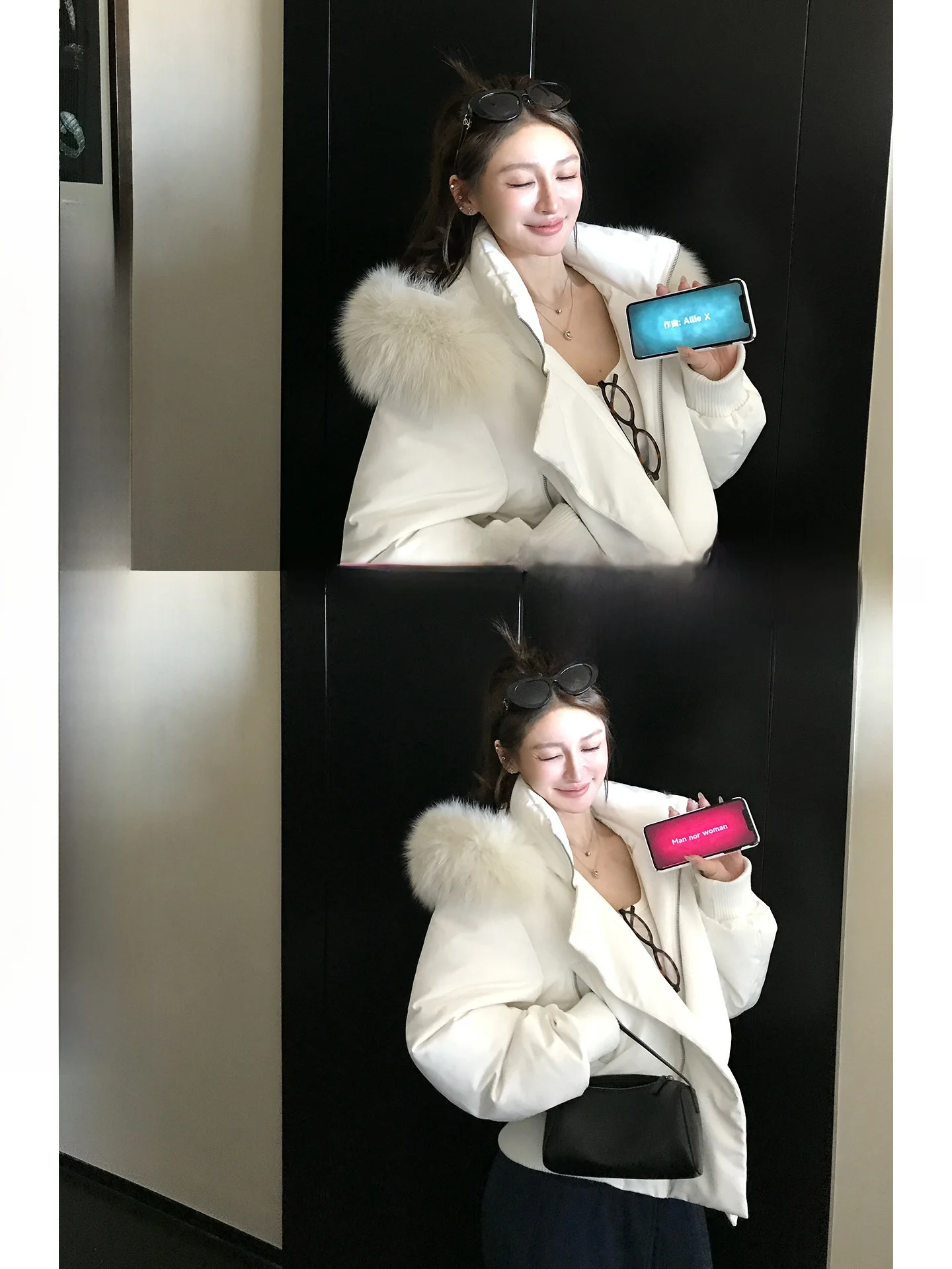 

Пуховик Skk Store Blue Moment с меховым воротником, 90% белый гусиный пух, средней длины, женское теплое пальто из полиэфирного волокна