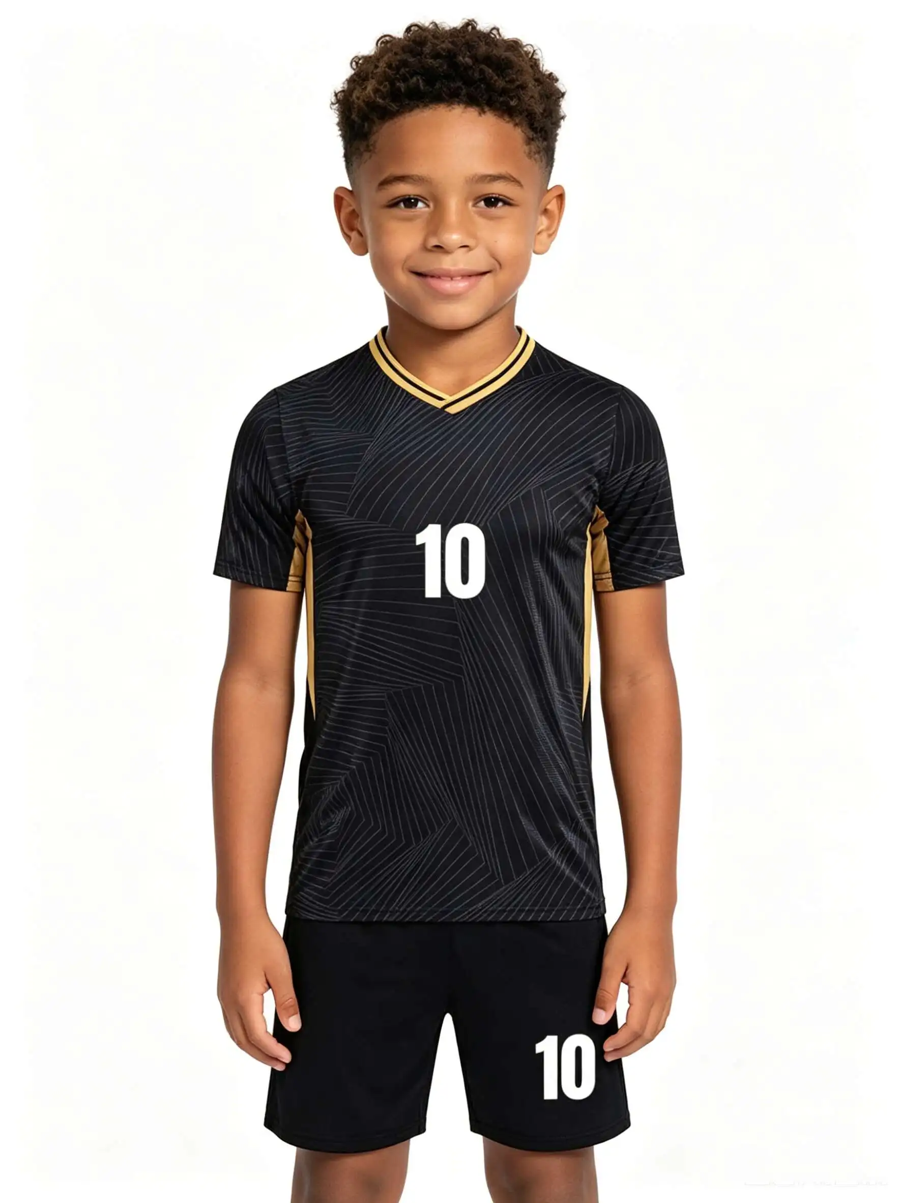 New 26/27 Unisex Blank Soccer 2‑Piece Set, Kids Adults Parent‑Child Kit, Custom No.1 7 8 9 10 for School Outdoor Team Sports
