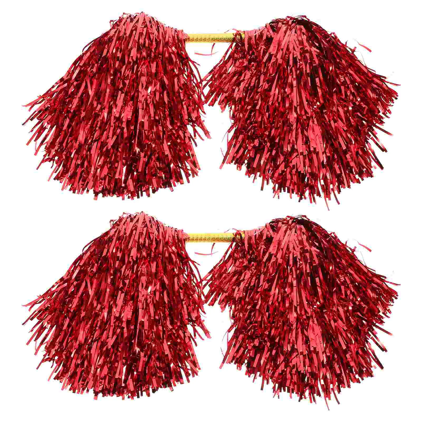 

2 Pcs Flower Stick Sports Meeting Prop Plastic Cheerleading Pom Poms for Kids Bulk Delicate Cheerleader