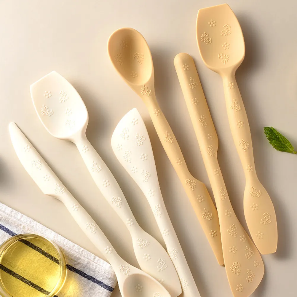 3Pcs Silicone Baking Spatula Set Dual-Head Food-Grade Kitchen Scraper for Cake Cream Butter Jam Non-Stick Mixing Pastry Tools