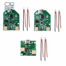 Placa de circuito de ventilador pequeño recargable por USB, placa de Control de ventilador móvil de mano, placa Universal cepillada, 3,7 V