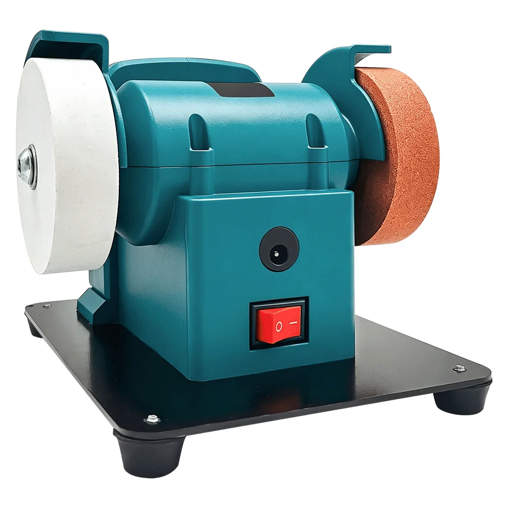PATUOPRO Cordless Polisher Dual-Wheel Mini Grinder 100/120 Mesh Wheels Metal Polishing Sharpening Tool For Makita 18V Battery