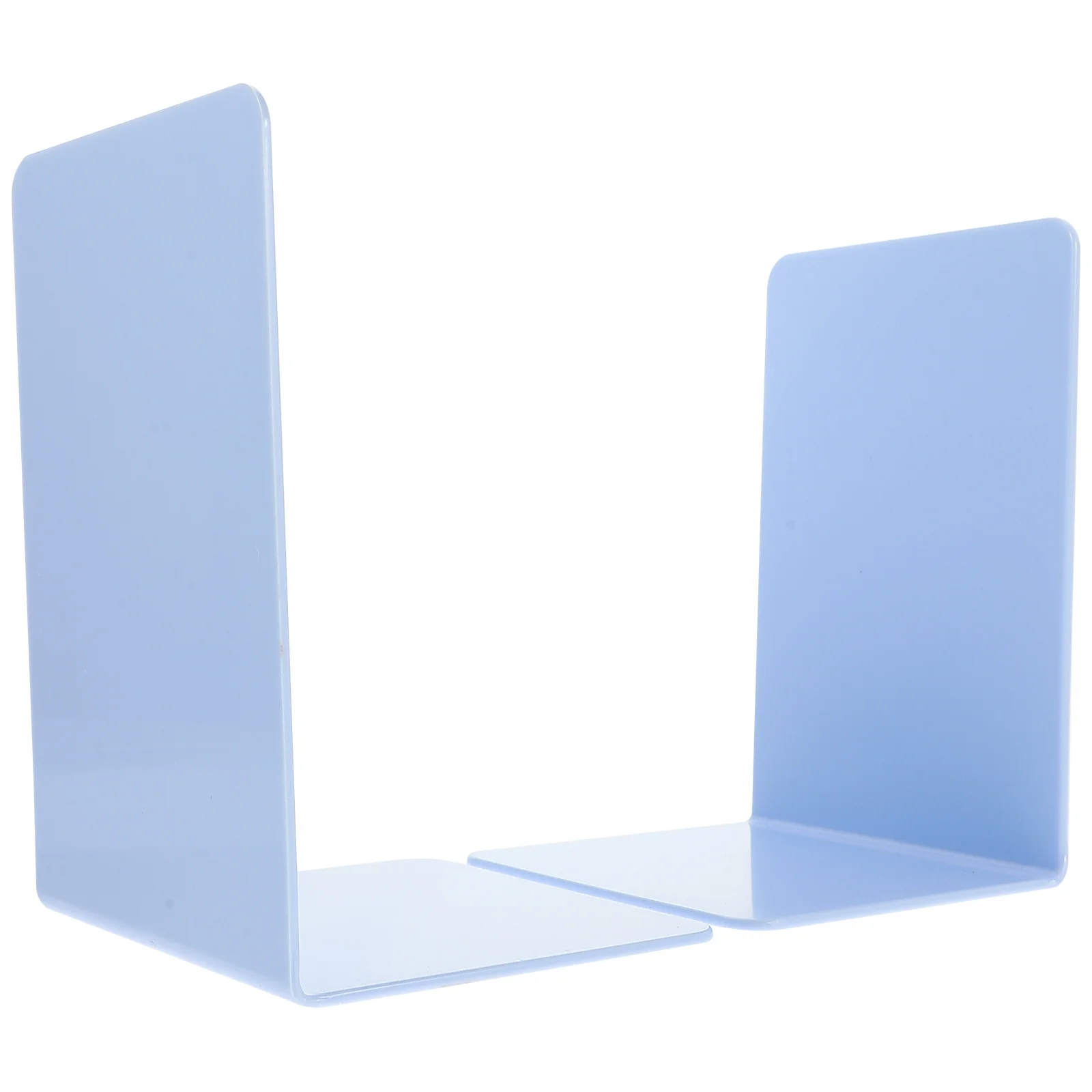 

2pcs Bookends Book Stand Organizer Pp Material Minimalist Design For Home Office Desktop File Holder Study Storage Decorative