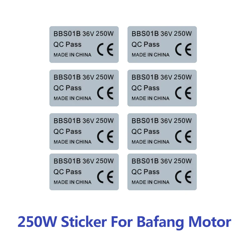 BAFANG Mid Drive Motor Accessories BBS01 BBS02 BBSHD 36V 250W 350W 500W 48V 750W 52V 1000W 6pcs Bafang Motor Label Sticker