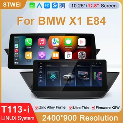 STWEI 2026 New Slim Linux System 12.8inch 2400X900 Resolution For BMW X1 E84 Wireless CarPlay Auto player  KSW