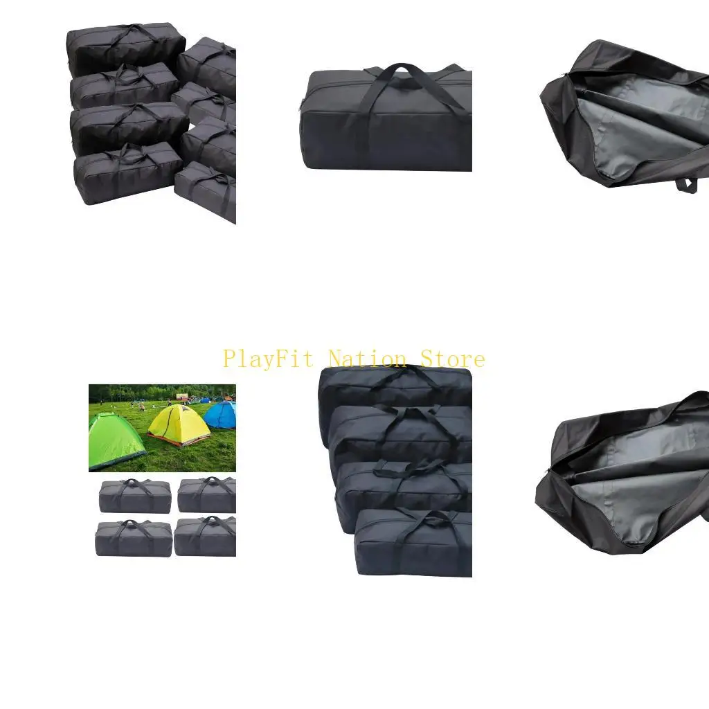 

242F Large Capacity Luggage Bag with Handles Waterproof Tent Poles Storage Bag Rainproof Luggage Gym Bag Easy to Carry