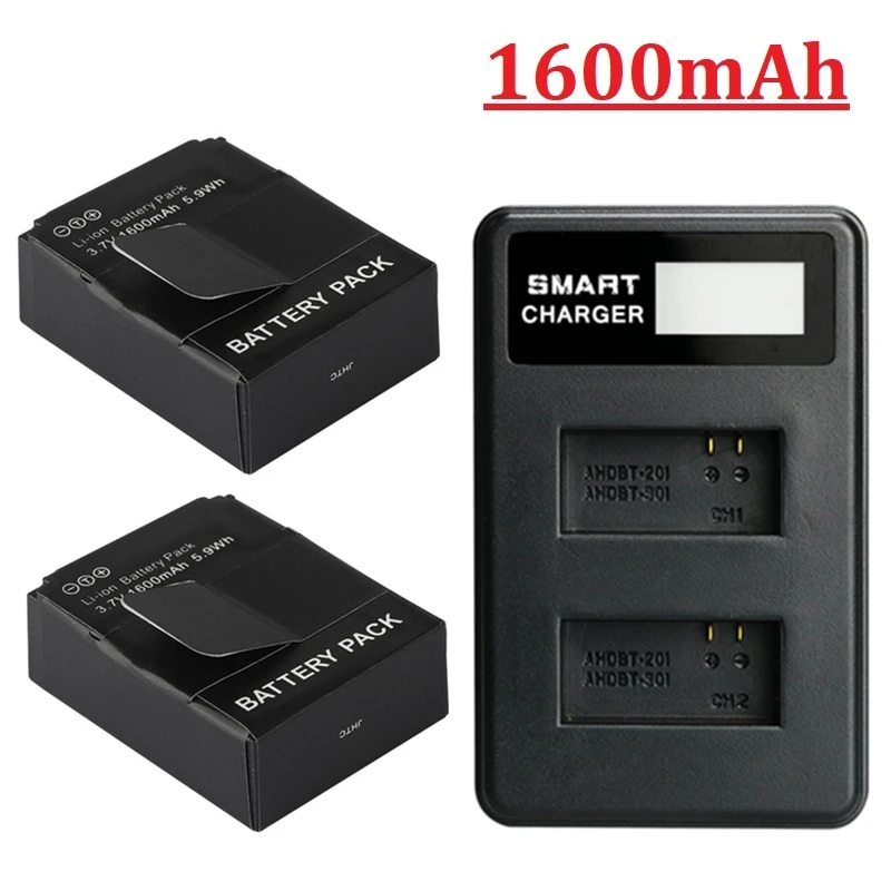 Oryginalna bateria 1600mah do GoPro Hero 3 Hero 3+ Gopro 3 Gopro 3+ Hero 3 do kamery akcji Gopro AHDBT-301 akcesorium Batteria