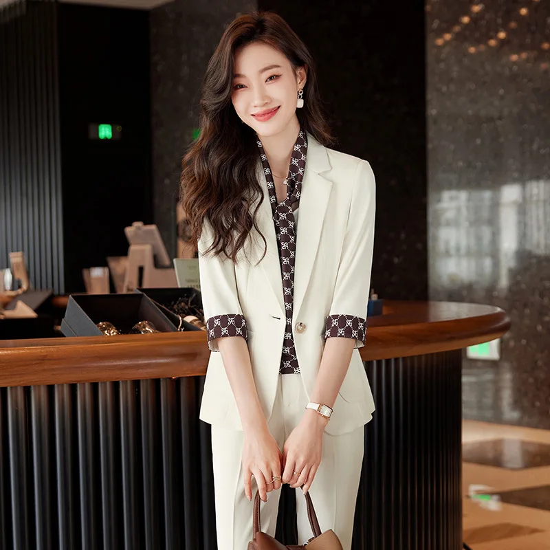 Black Suit Jacket for Women Spring/Summer 2023 New Casual Dignified Goddess Fan High-End Fashion Tailored Suit Business Suit