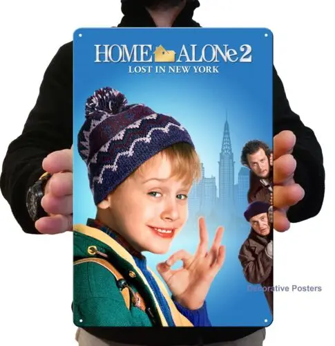 Home Alone 2 Film-Metallposter - Sammelbares Blechschild - Größe: 8*12 Zoll - Aluminiumschild