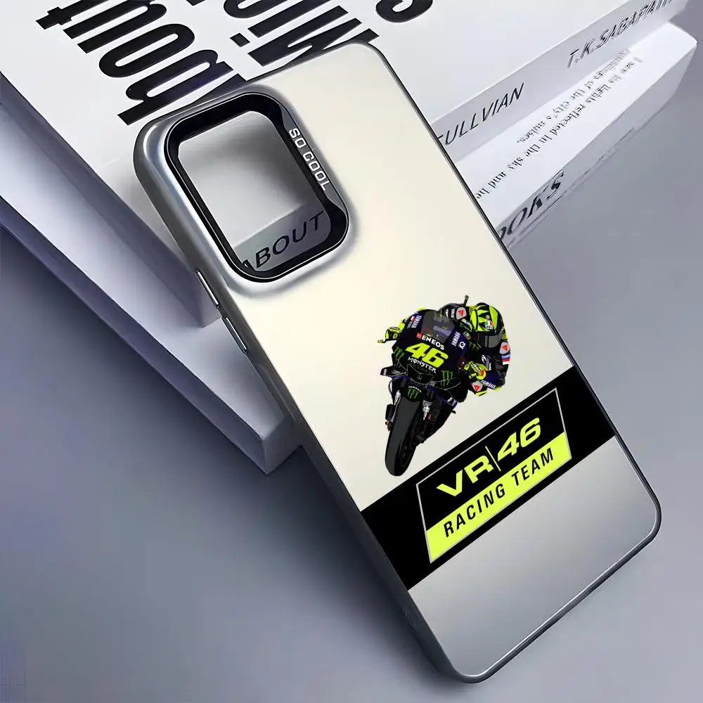 Motorcycle Rossi VR46 Phone Case for Samsung Galaxy A57 56 55 54 52 37 36 35 34 27 26 25 17 16 5G Colorful Silver Cover view 4