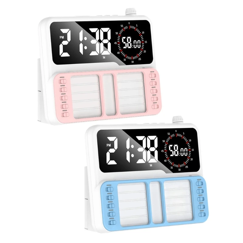 design-della-sveglia-con-timer-e-ampio-display-con-luce-notturna-e-aree-stoccaggio-sulla-scrivania