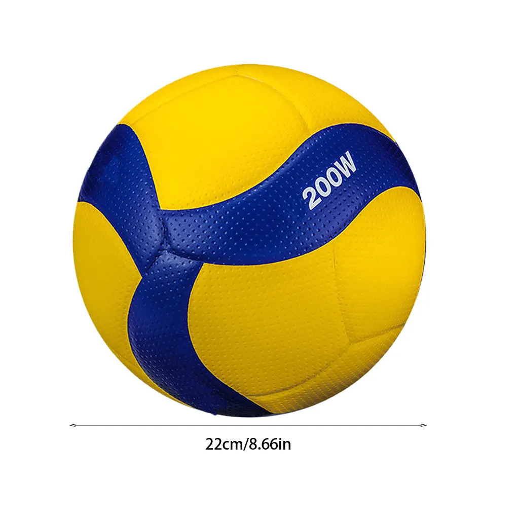 Professional Game Indoor Volleyball Versatile Performance Size 5 Physical And Mental Benefits High Yellow Blue 8.1inch 1pc