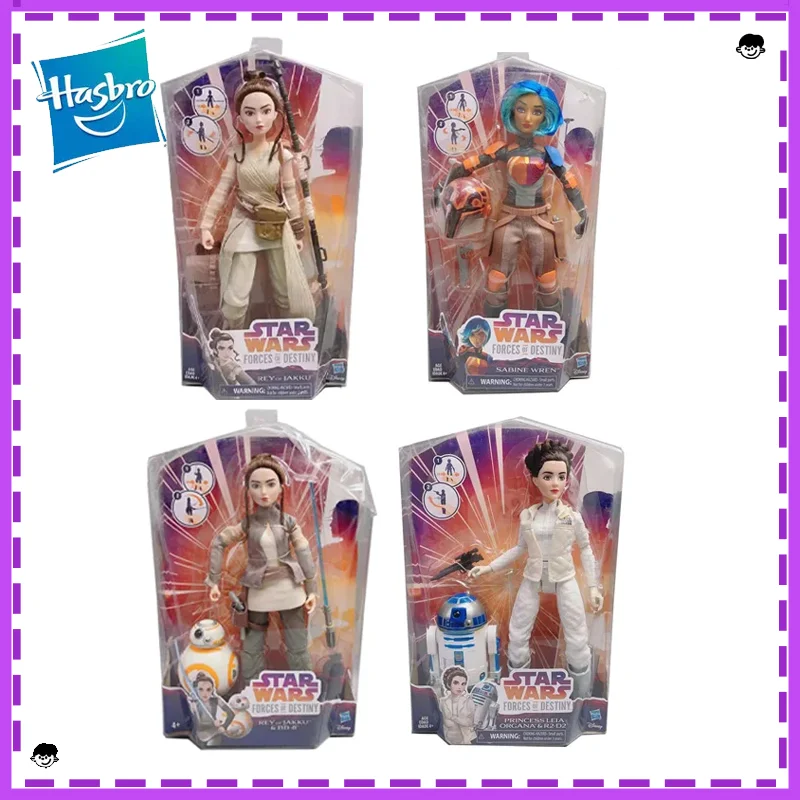 

Hasbro Star Wars Forces of Destiny Rey of JIAKKU Sabine Wren Jyn Erso Anime Action Figures Collectible Model Kids Toys Gift