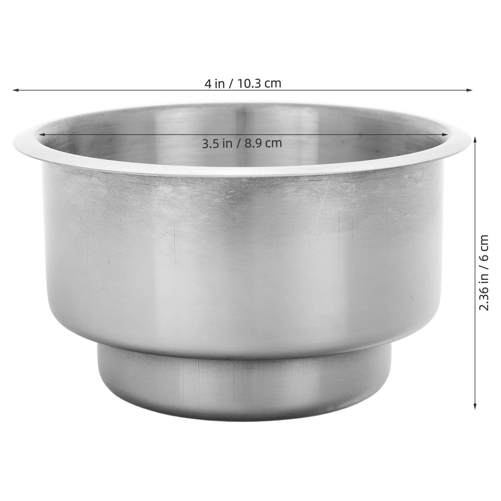 Portavasos de acero inoxidable para reposabrazos de sofá, mesa de coche, barco, RV, diseño elegante, evita que se vuelve, portavasos para sofá