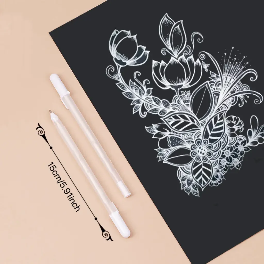 5 pennarelli bianchi e penne gel: perfetti per artisti e cassetti comici!