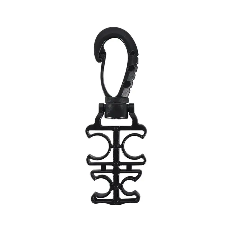 

Scuba Diving 4 Hole Clip Diving Gear BCD Hose Holder With Clip Quick Release Buckle For Scuba Diving Snorkeling