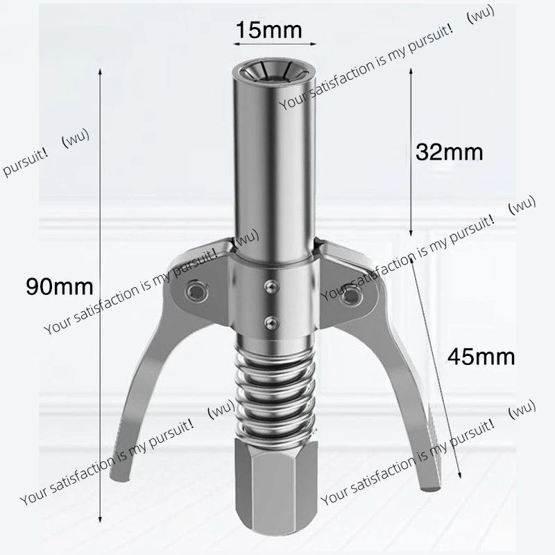 High Pressure Double Handle Butter Head New Butter Nozzle Built-in Gear Butter Nozzle Oiler