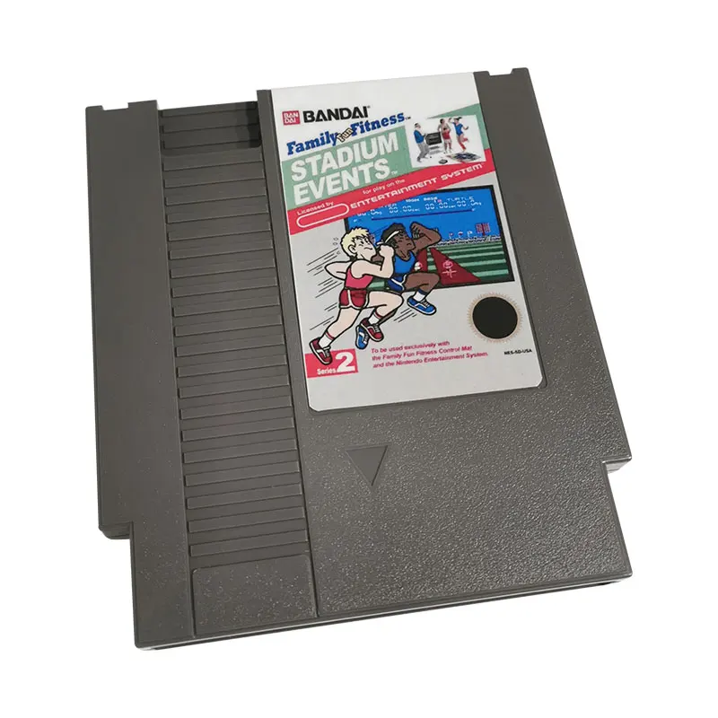 Family Fun Fitness Stadium Events-Game Cartridge For NES Console 72 Pins 8bit Single card
