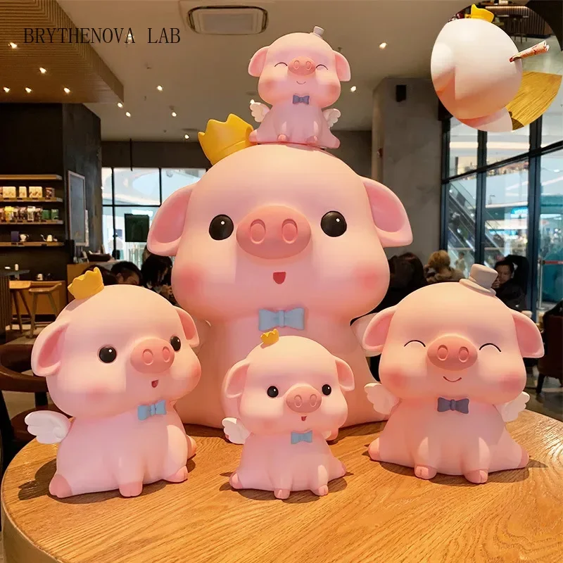 Pig Piggy Bank Child Piggy Bank Household Items Children Toys Boxes Money Cartoon Pig Shaped Birthday Gift Coins Storage Box