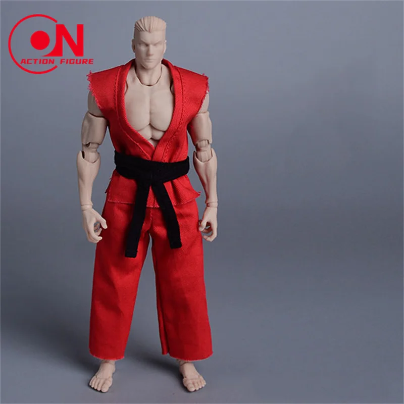 ATstory-sem mangas Taekwondo Training Suit, roupas soltas de combate judô, soldado masculino, Fit 6 "Action Figure Corpo, 06FS048, 1:12