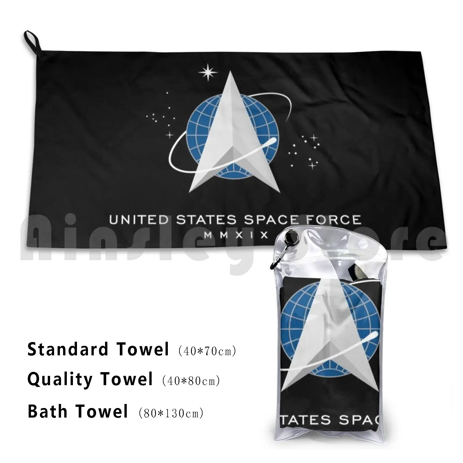 United States Space Force Custom Towel Bath Towel United States Space Force Us Space Force Space Force