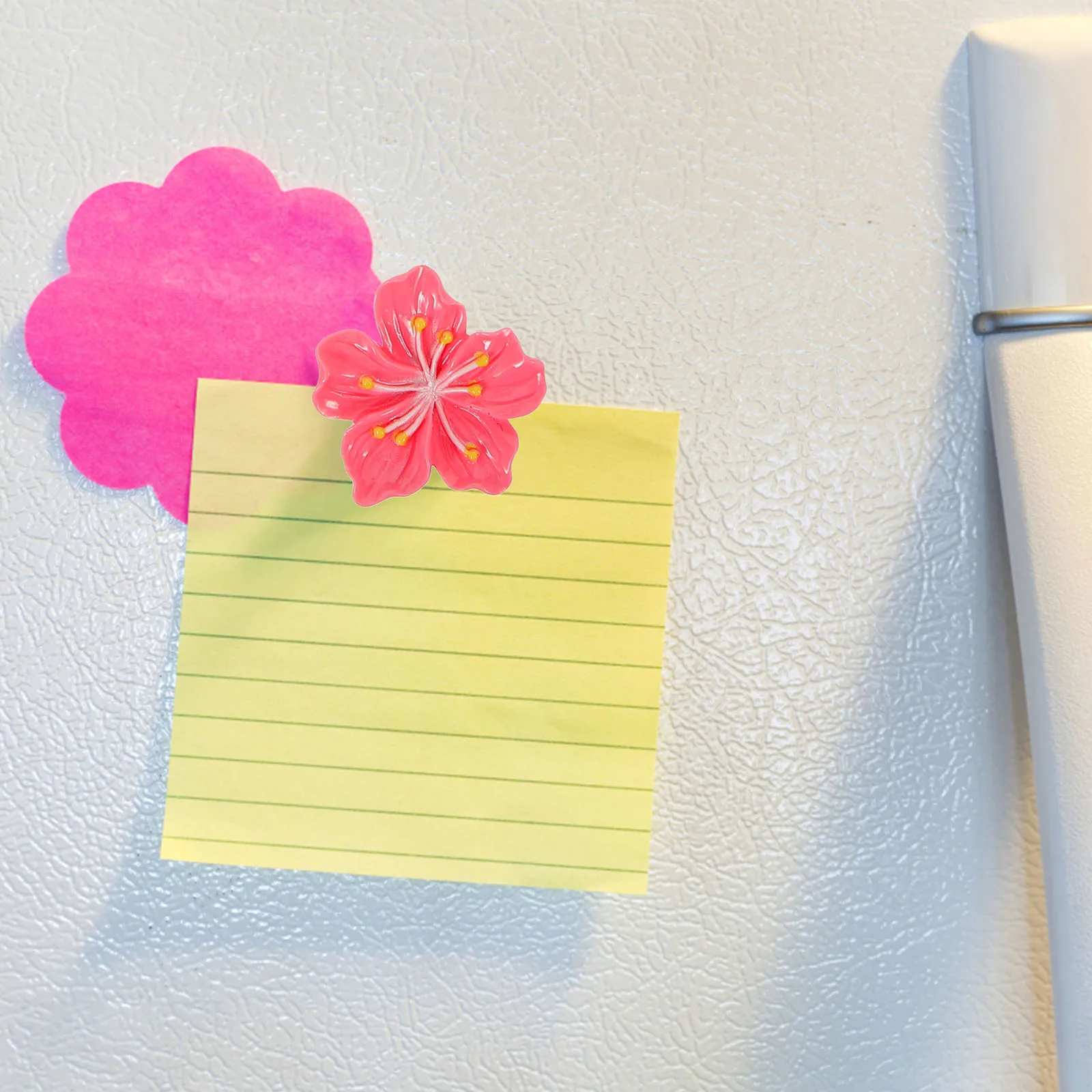 

9Pcs Flower Magnetic Stickers Peach Blossom Fridge Decors Decorative Refrigerator Magnets for Kitchen Home Office Notes Pinning