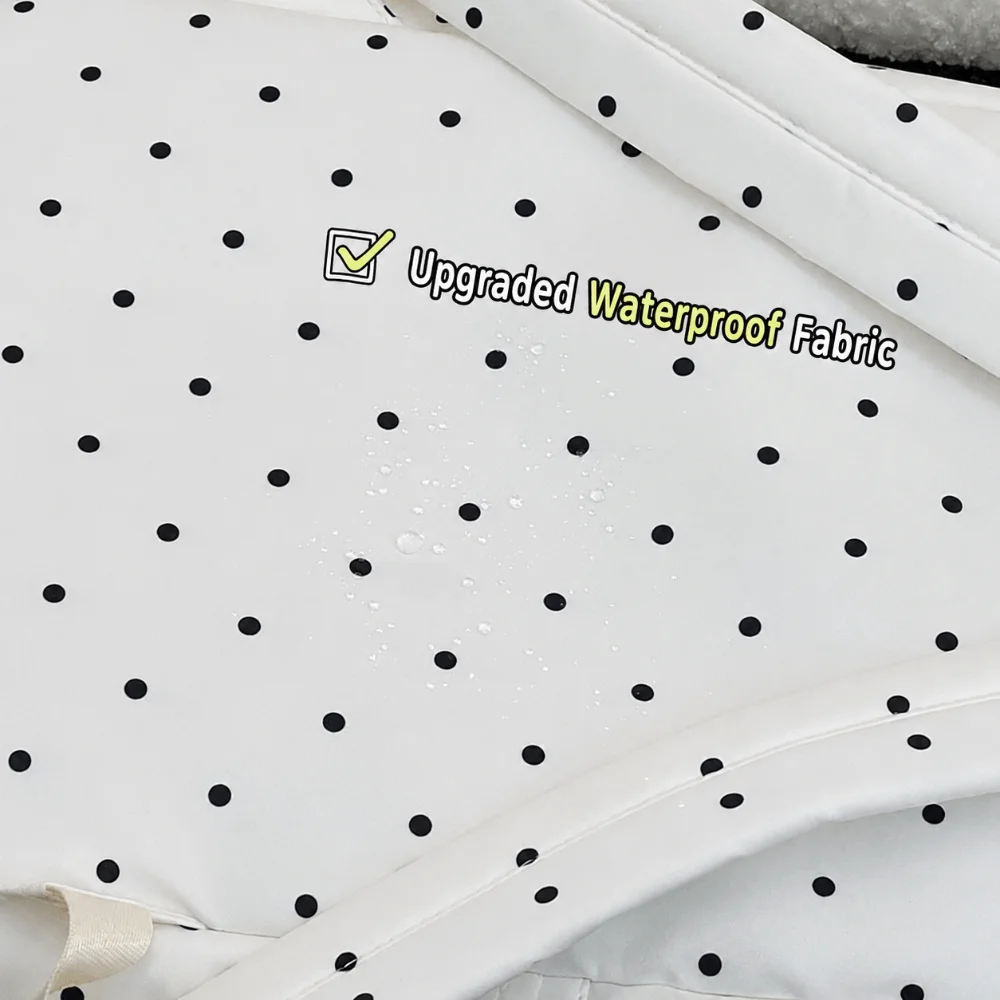 Large Capacity Dots School Backpack Multicolor Silk Ribbon Laptop Backpack Reduces Load Breathable Shoulder Bag For School