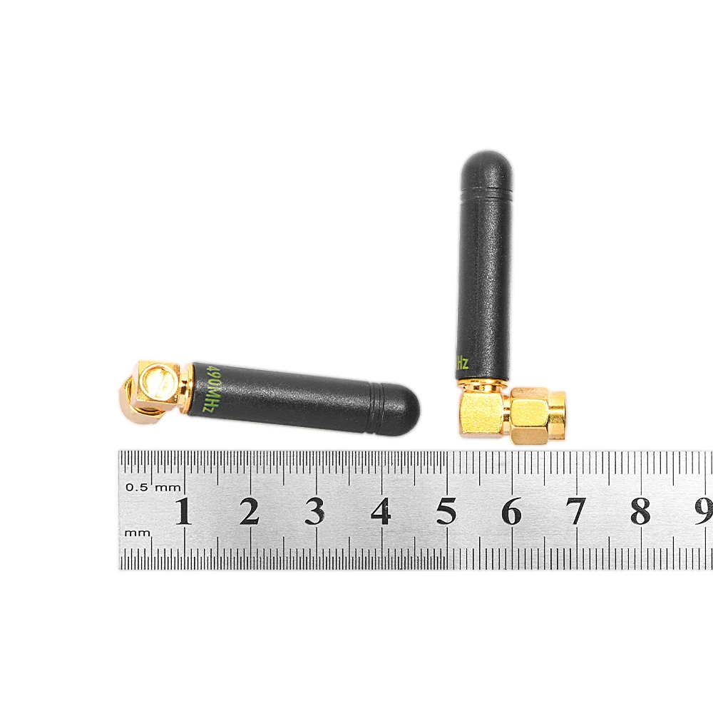 

4PCS G-NiceRF SW490-WT36 Male SMA Connector 490MHz 2.15 DBi Gain Small Size Elbow Rubber Antenna