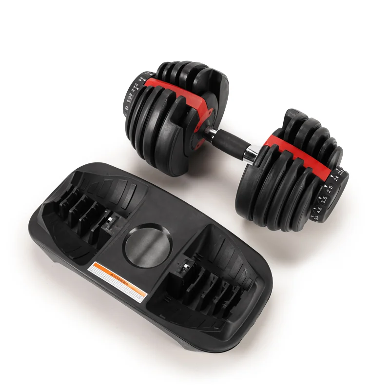 Quickly 24Kg Large Free Weights Fitness Dumbells Pair Adjustable Dumbbell