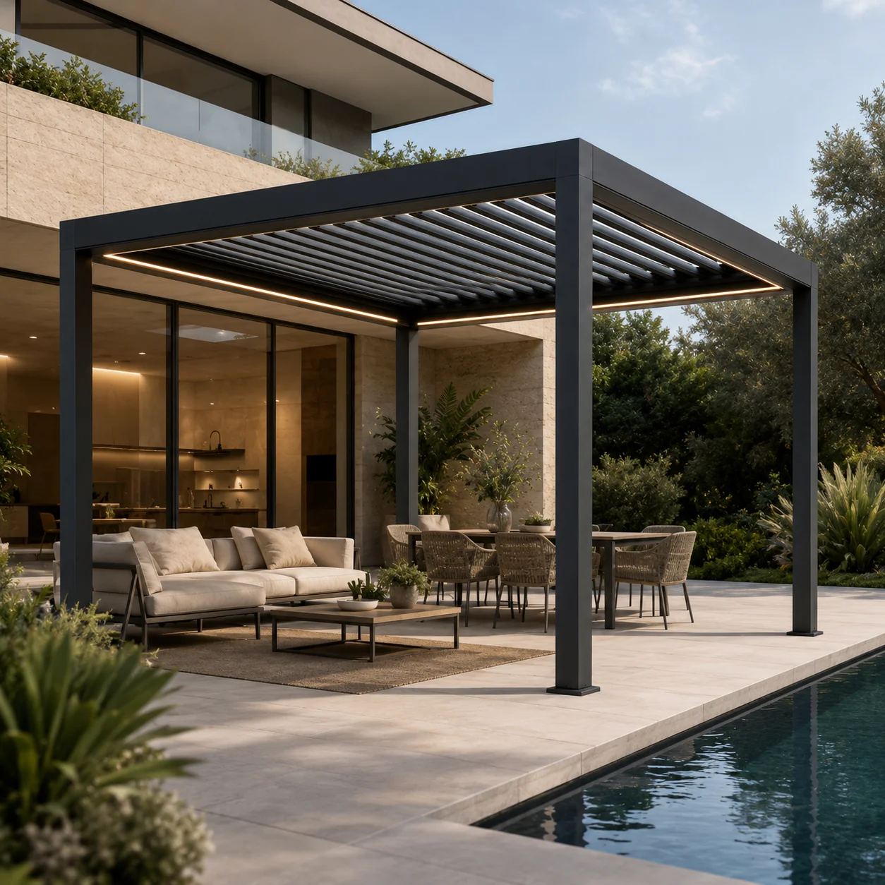 Pabellón de lujo de aleación d - Outdoor Furniture Luxury reseña y precio