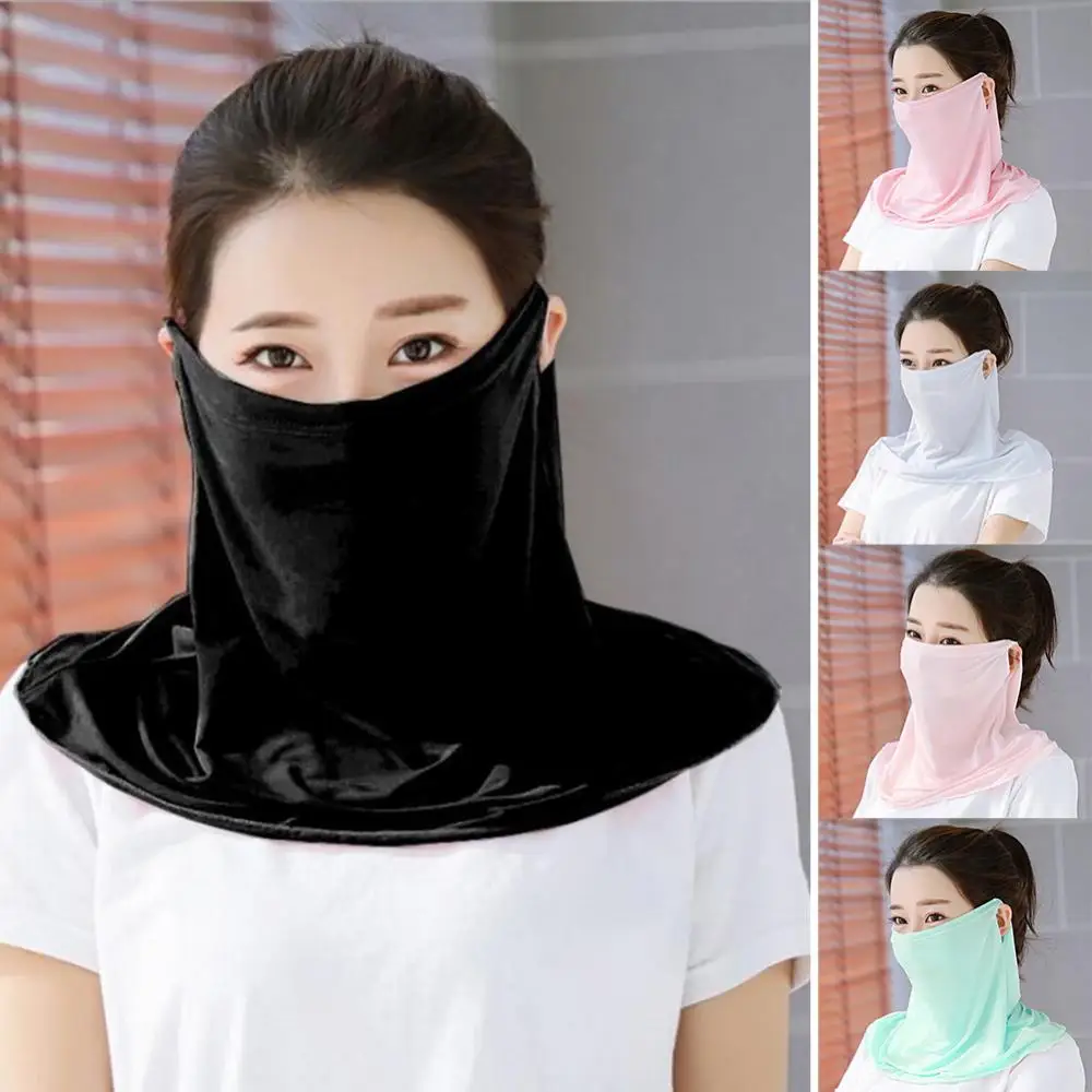 

Neck Cover Fashion Women Breathable Mouth Anti-UV Dust Proof Outdoor Face Shield