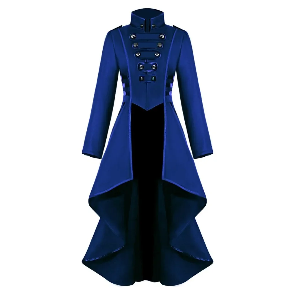 Retro Mittelalterliche Steampunk-Kostüme Renaissance Cosplay Damen Frackjacke Viktorianischer Mantel Halloween Karneval Bühnenparty-Kleid – Detail 12