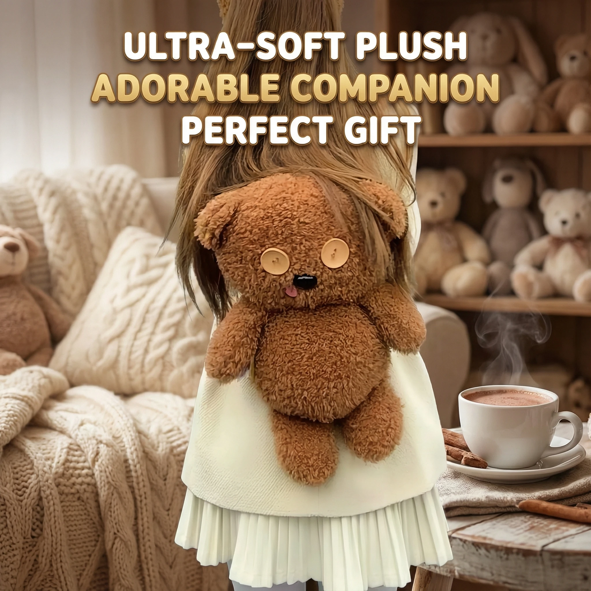 

TiM Bear Series Plush Minions Cute Cartoon Backpack Stuffed Doll Creative Gift for Kids Girls Backpack Figurines