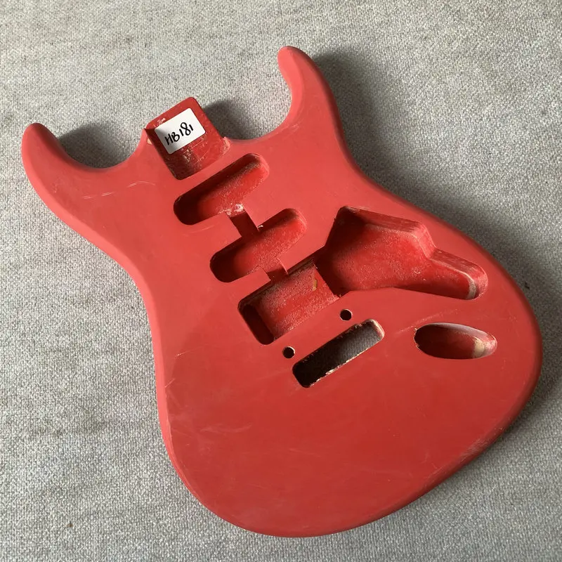 HB181 Solid Redwood ST Model  Electric Guitar Body SSH Pickups Two Points Fixed Tremolo  DIY Guitar Parts Replace Accessories