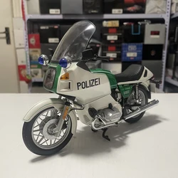 1:10 Scale Diecast Alloy BMW R80RT German Police Motorcycle Toys Cars Model Classics Nostalgia Adult Souvenir Gifts Display