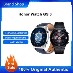 Honor Watch GS 3 SmartWatch Dual-Frequency GPS Blood Oxygen Monitor 1.43'' AMOLED Screen Fitness Bracelet Global Version