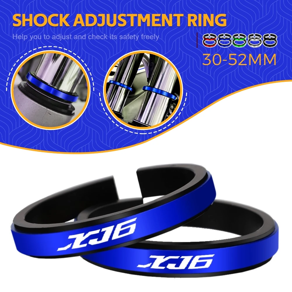 

For Yamaha XJ6 XJ6F XJ6N DIVERSION Motorcycle Adjustment Shock Absorber Auxiliary Rubber Ring CNC Accessories Fit 30MM-52MM