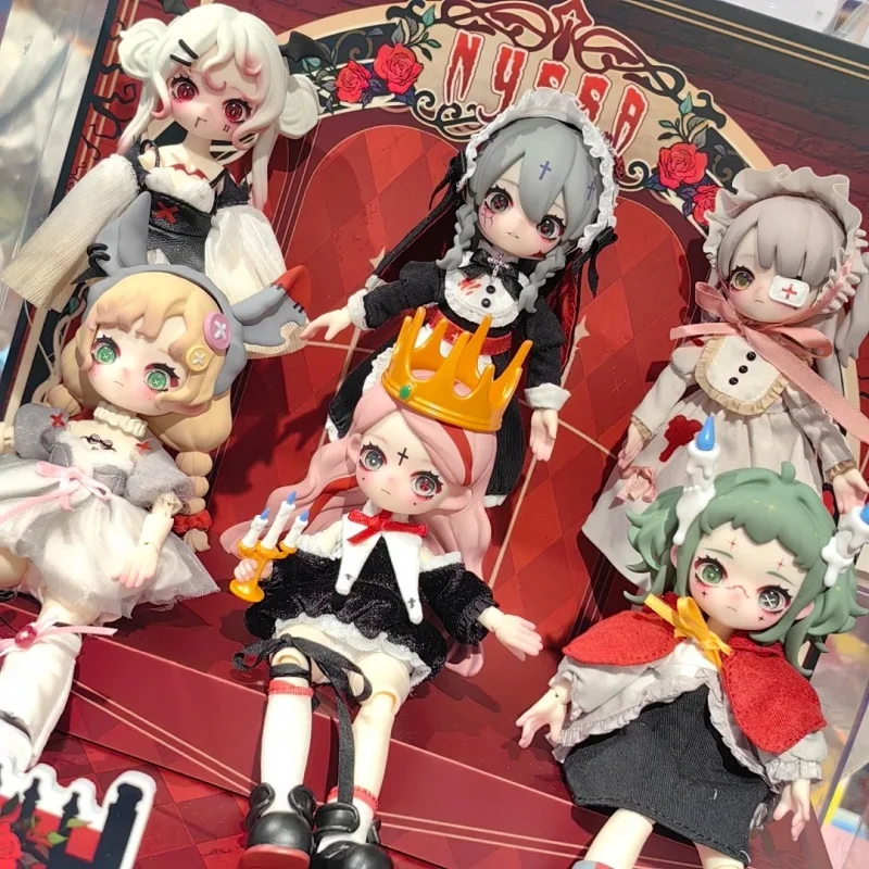 재고 있음 니사 이상한 꿈 1/12bjd 시리즈 블라인드 박스 모바일 인형 펜던트 트렌디 장난감 수제 DIY 드레스 서프라이즈 소녀 선물