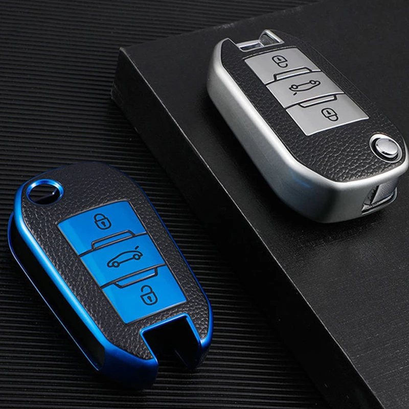 حافظة مفاتيح السيارة لبيجو 3008 2008 208 508 408 308 T9 4008 5008 لسيتروين C3 C5 الصبار بيرلينجو المفاتيح اكسسوارات السيارات