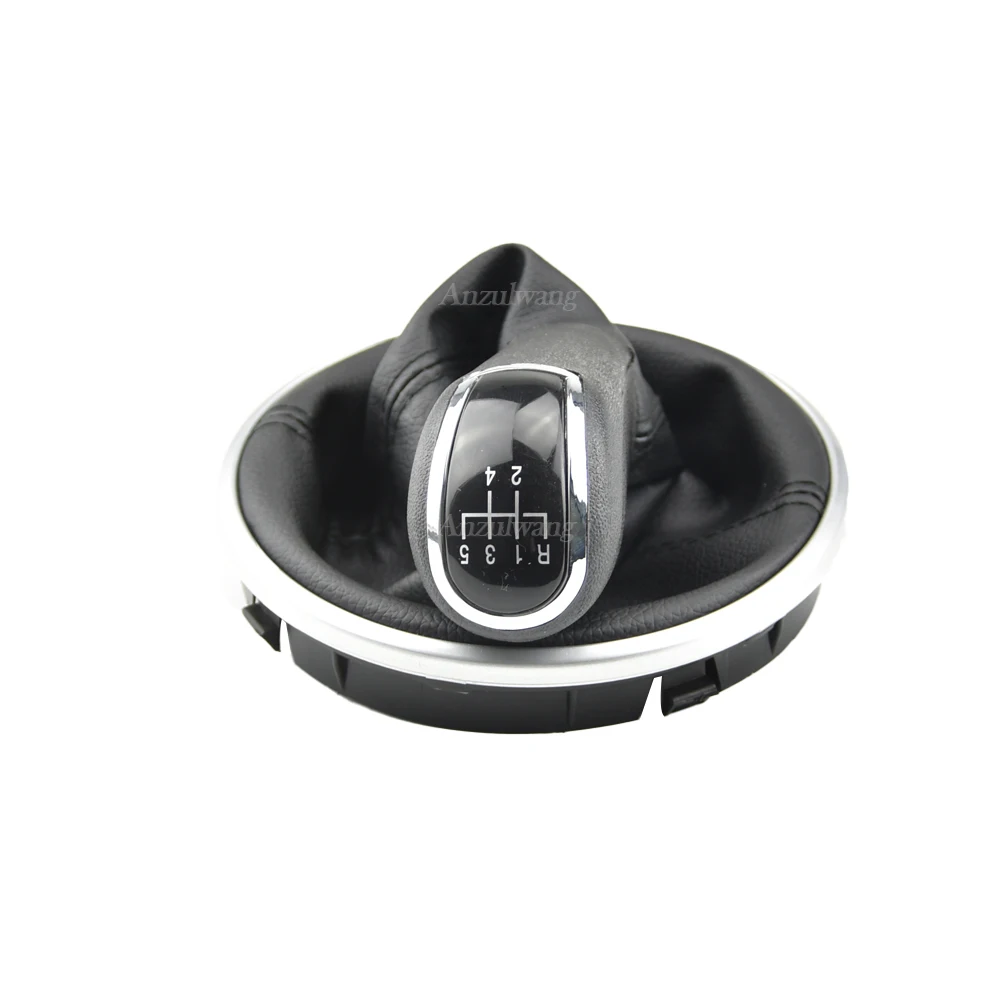 

For Skoda Fabia 2, 2007-2010/Roomster 2006-20105-speed shift knob suitable High Quality ABS+Leather