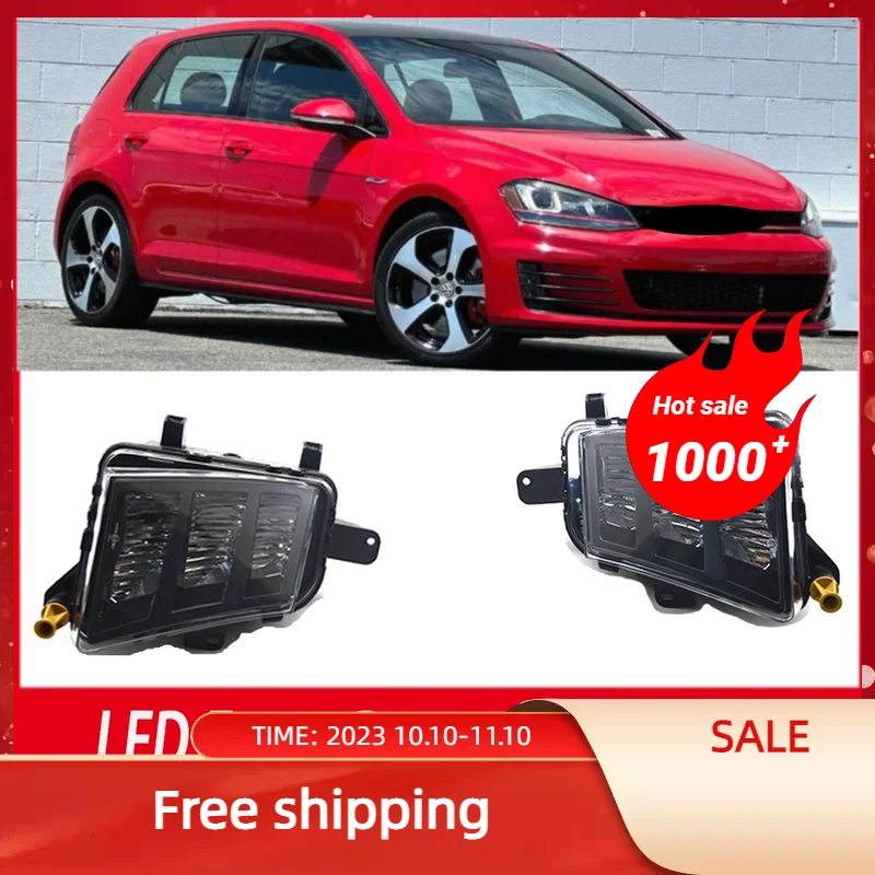 

For VW Golf 7 A7 MK7 GTI GTD 2013-2017 Car LED Front Bumper Fog Light DRL Foglight Assembly 5G0941700 5G0941699 Auto Accessories