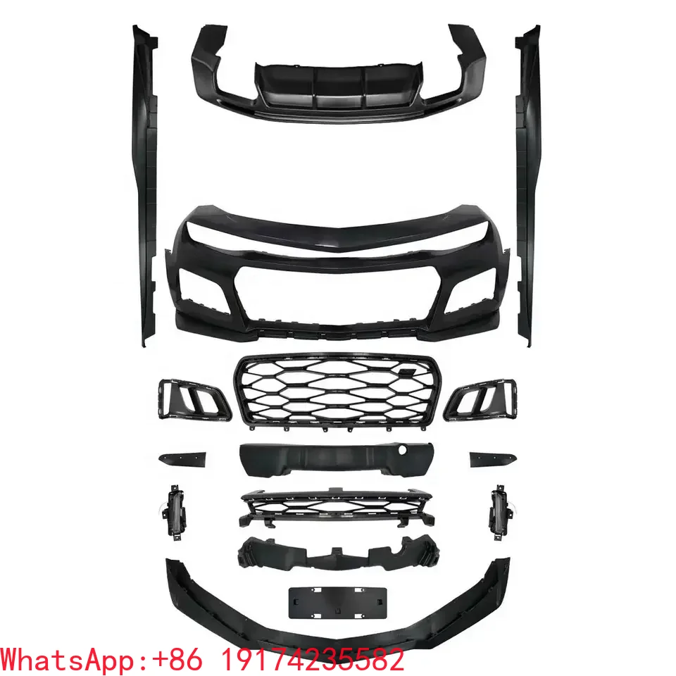 

For Bodykit For Camaro ZL1 Style Body Kit Front Bumper Side Skirt Diffuser 2016-2018