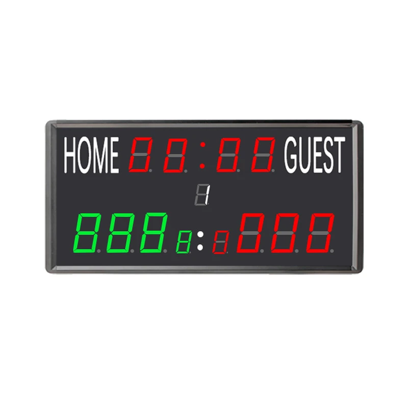 2025 Professional Indoor Basketball Hoop Scoreboard LED Timer Sports Basketball Badminton for Court Use with Remote Control