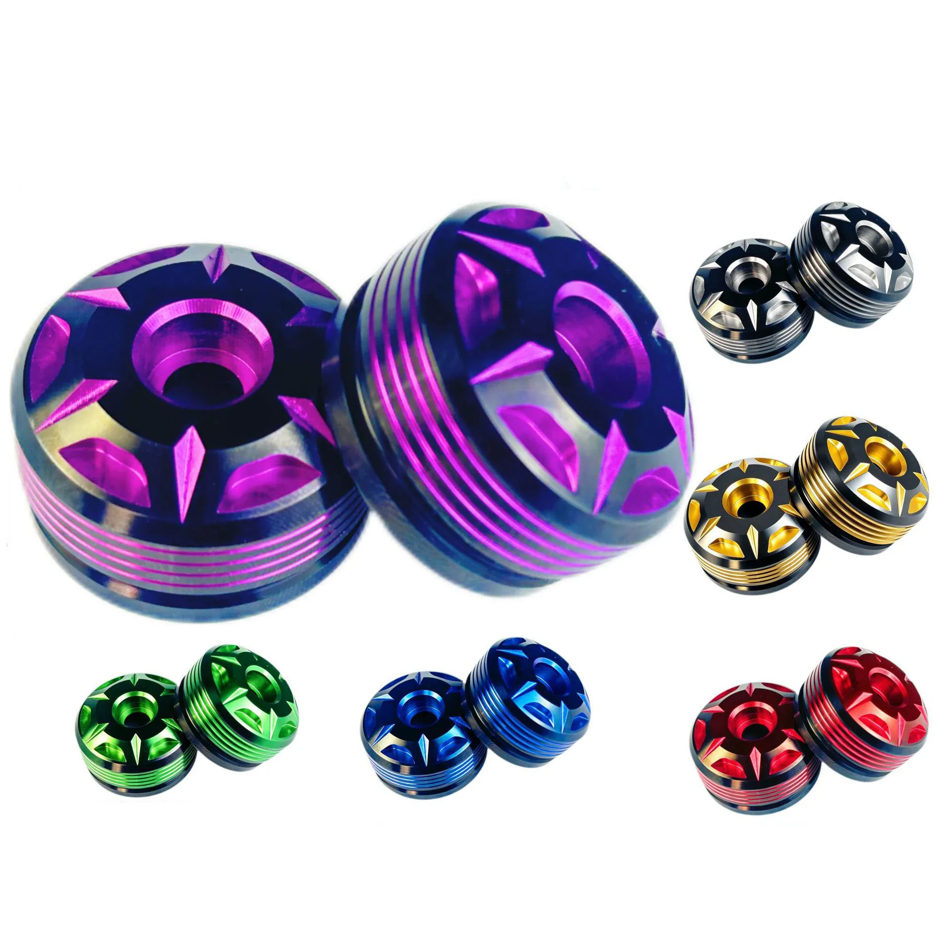 Suitable for GIORNO/LEAD125i motorcycle modification CNC aluminum handle end screw handle plug